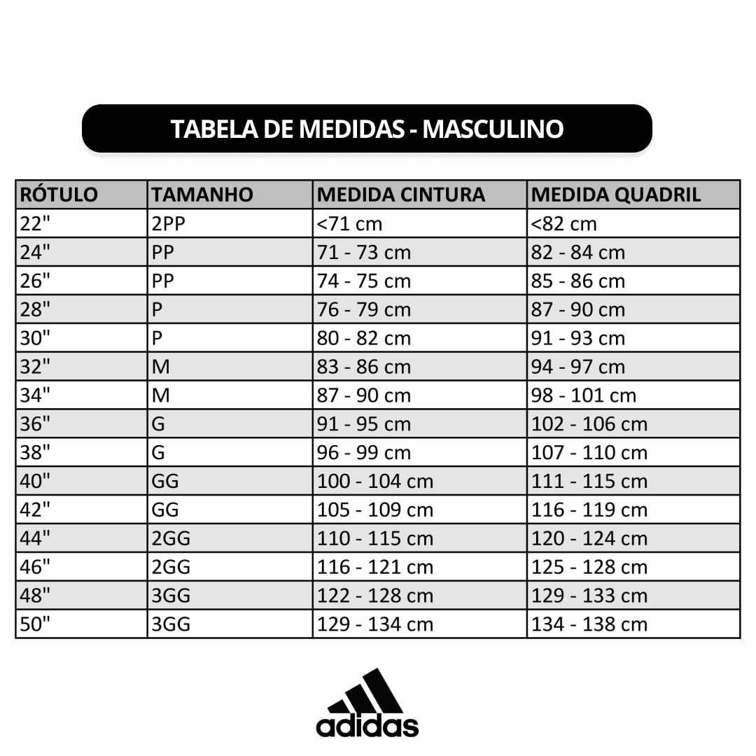 Tabela de 2024 calçados internacional