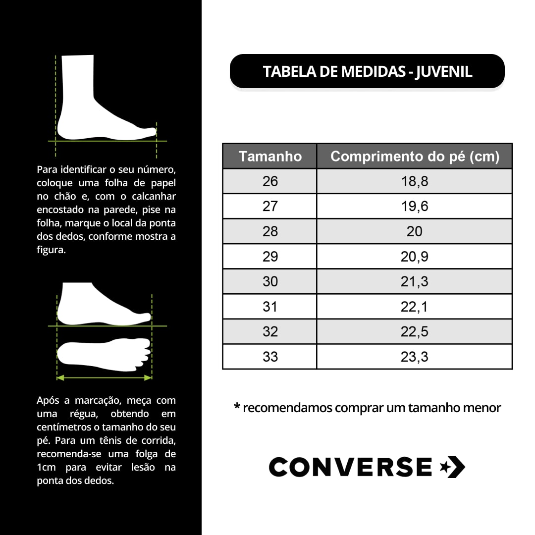 Medidas converse all star sale