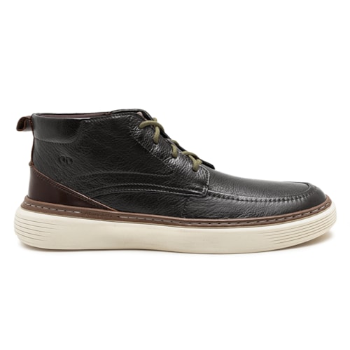 Bota Couro Democrata Denim Clash Cano Curto 240302