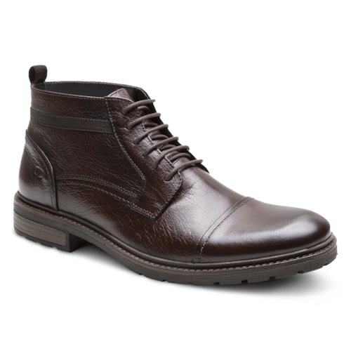 Bota Couro Democrata Masculina Garage Astro Cano Curto 301102