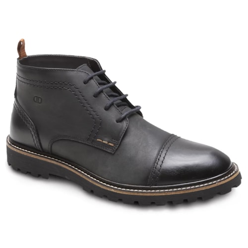 Bota Couro Democrata Masculina Garage Cross Cano Curto 295101+Cinto Masculino Dupla Face