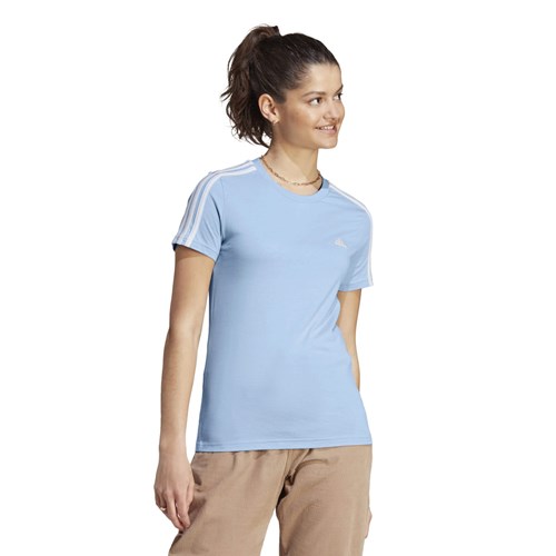 Camiseta Adidas Feminina Essentials Slim 3 Stripes