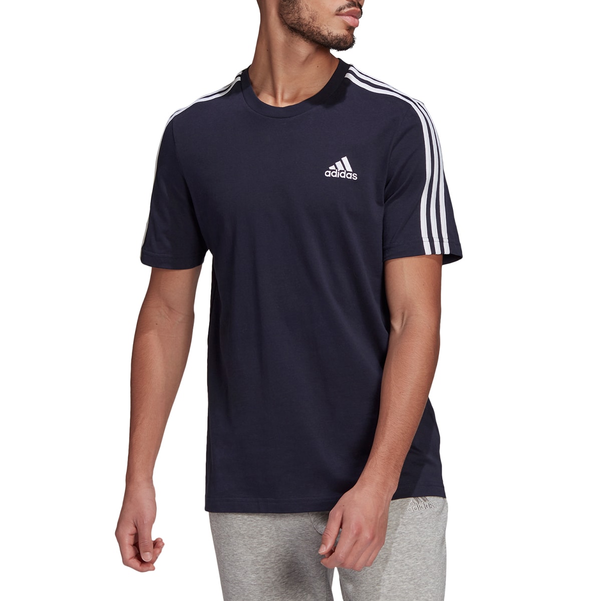Camiseta Masculina 3 Stripes - Adidas Originals - Branco - Shop2gether