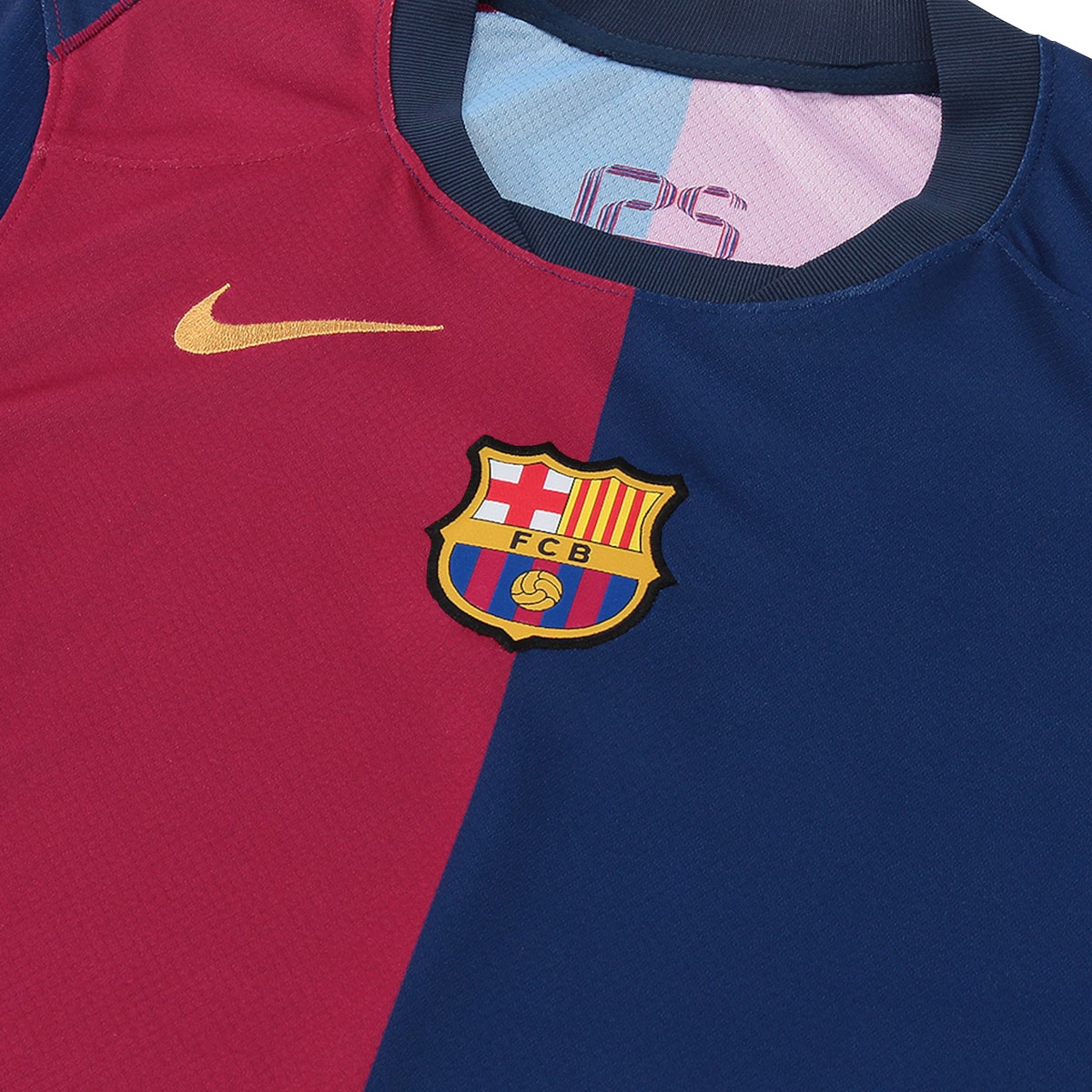 Camiseta Nike Infantil Barcelona I 2024/25 Torcedor Pro Futebol