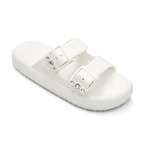 Chinelo Usaflex Feminino Slide Plataforma Poofy Eva Fivela Brilho AL4401