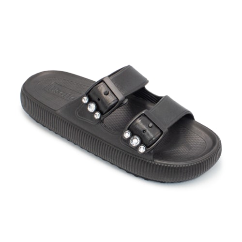 Chinelo Usaflex Feminino Slide Plataforma Poofy Eva Fivela Brilho AL4401