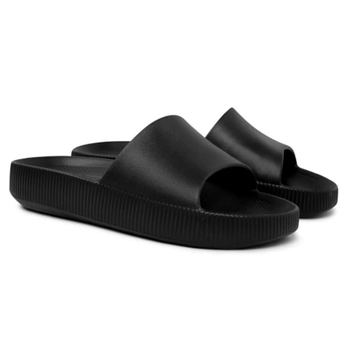 Chinelo Usaflex Feminino Slide Poofy Salto Plataforma Eva