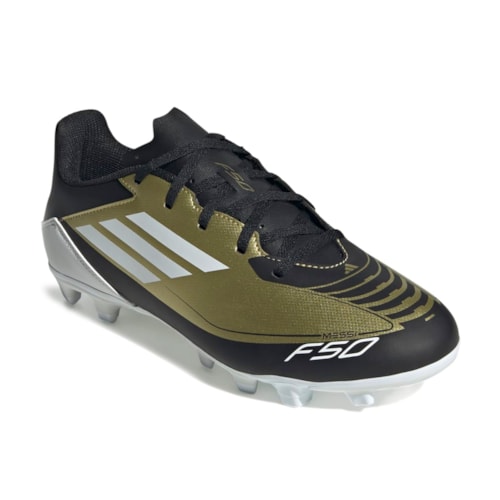 Chuteira Campo Adidas F50 Club Messi+Meião Adidas Milano 23 Futebol