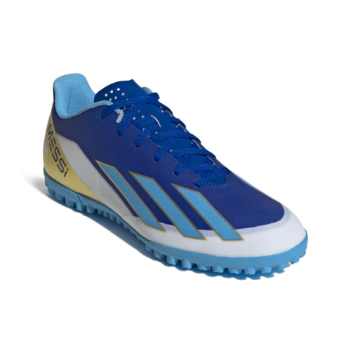 Chuteira Society Adidas X Crazyfast Club Messi+Meião Adidas Milano 23 Futebol