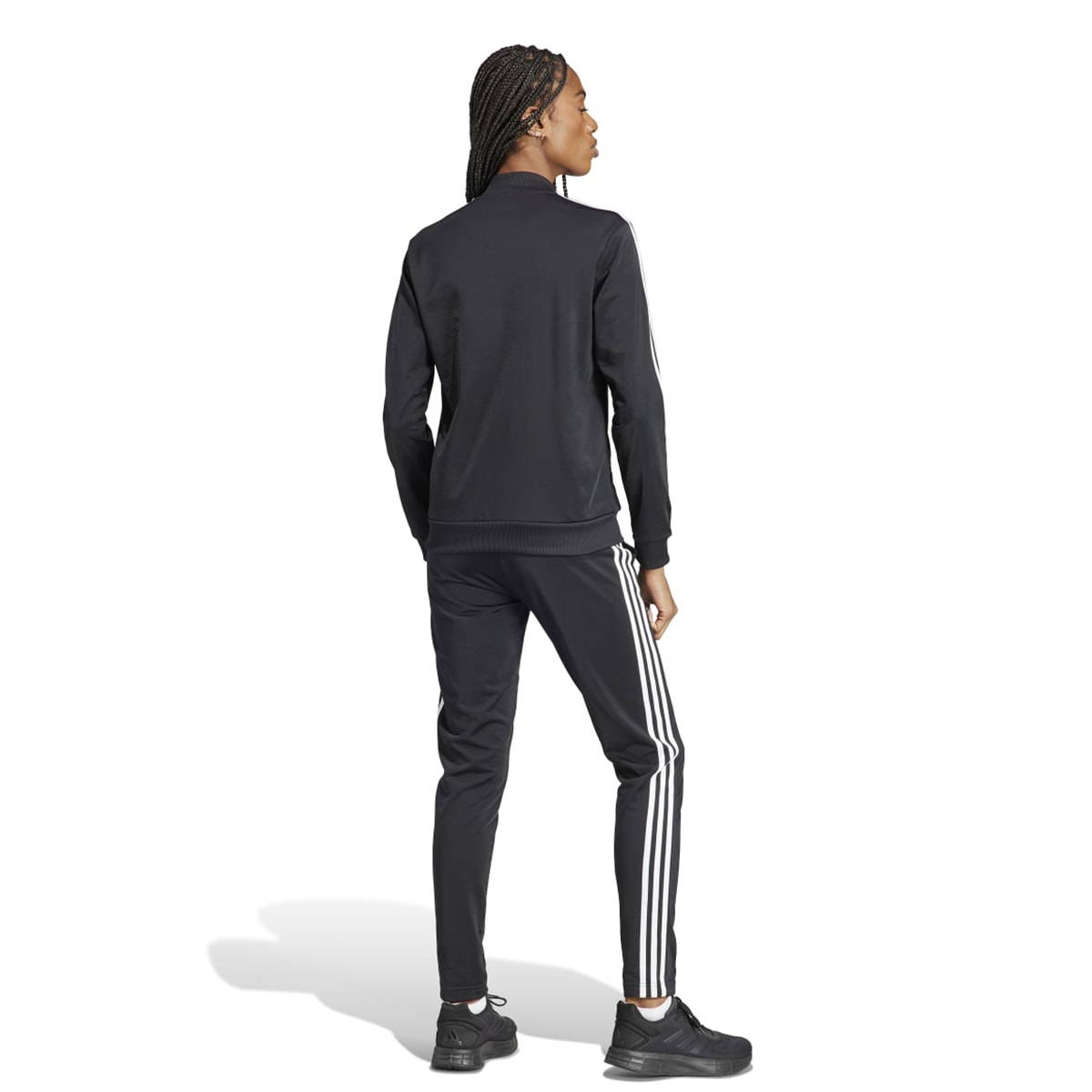 Conjunto Agasalho Adidas Feminino Casual Essentials 3-Stripes