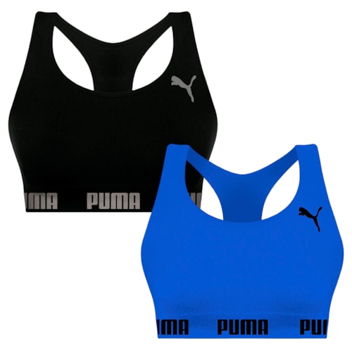 Kit 2 Tops Puma Nadador Sem Costura 