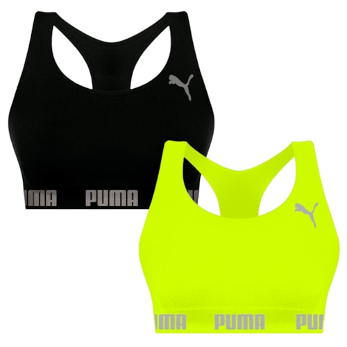 Kit 2 Tops Puma Nadador Sem Costura 