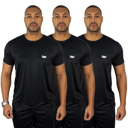 Kit 3 Camisetas Color Sports Masculinas Dry Basic Treino