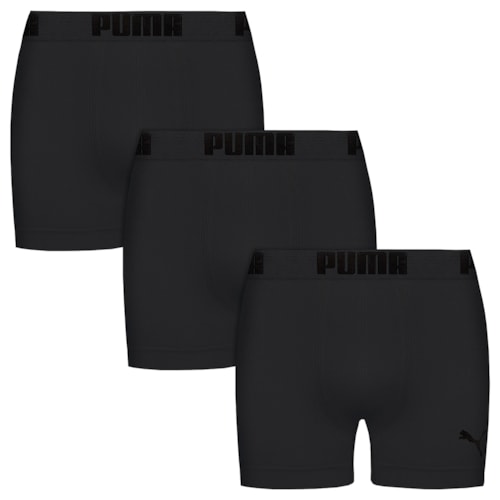 Kit 3 Cuecas Boxer Puma Sem Costura