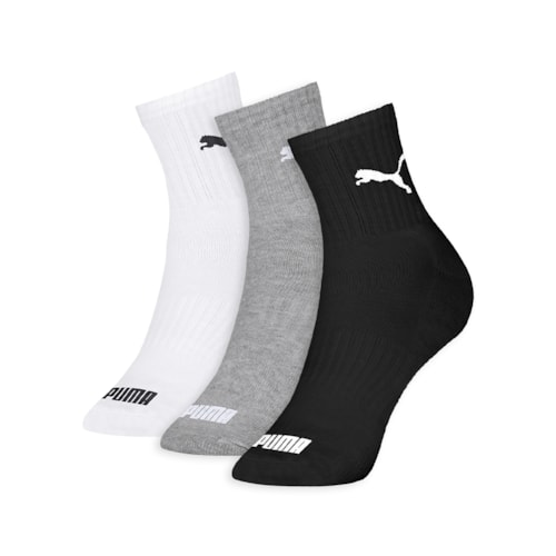 Kit 3 Pares De Meias Puma Masculinas Sapatilhas Cano Médio 4530