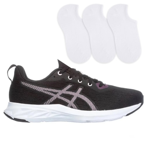 Kit Tênis Asics Masculino Versablast 2 SE Corrida + 3 Pares De Meias Brancas