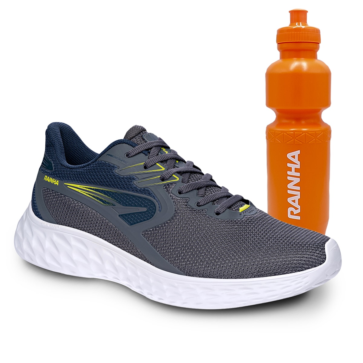 Kit Tênis Rainha Masculino Pressure + Garrafa Rainha - Color Sports