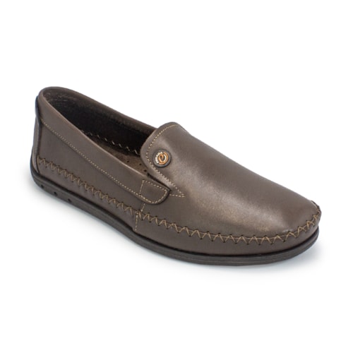 Mocassim Pegada Masculino em Couro 141601