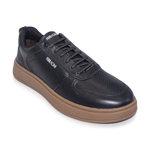 Sapatênis de Couro Ferracini Masculino Logan 9314-678