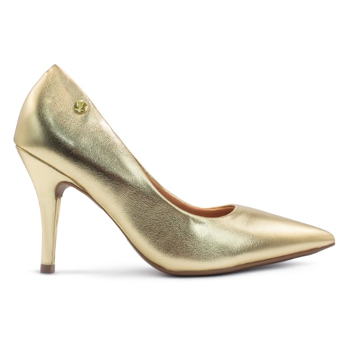 Scarpin Vizzano Feminino Metalizado Bico Fino Salto Alto 1184.1501