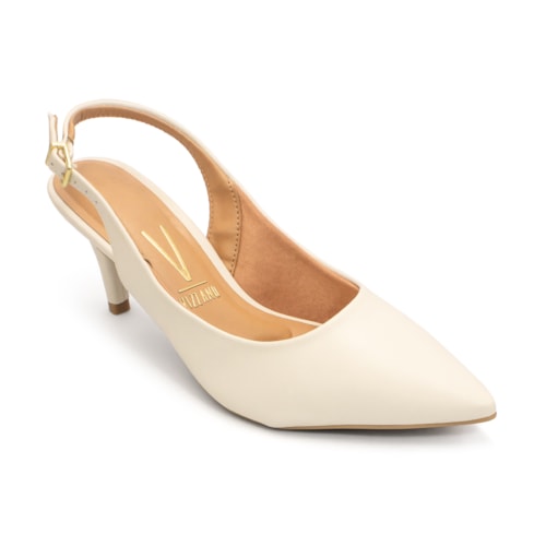 Scarpin Vizzano Feminino Pelica Slingback Salto Fino 1185.700