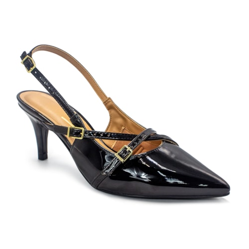 Scarpin Vizzano Feminino Slingback Tiras Salto Fino 1185.1124