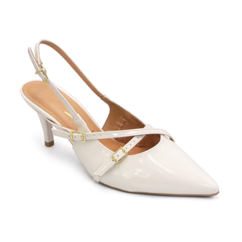 Scarpin Vizzano Feminino Slingback Tiras Salto Fino 1185.1124