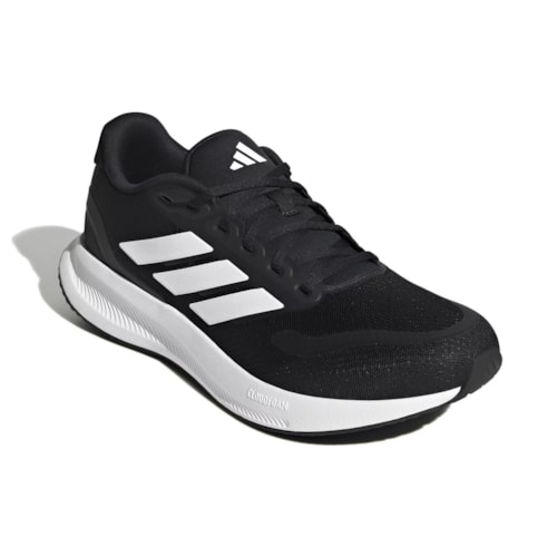 Tênis Adidas Masculino Runfalcon 5 + 3 Pares Meia Adidas Cano Médio Acolchoada Performance 