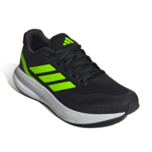 Tênis Adidas Masculino Runfalcon 5 + 3 Pares Meia Adidas Cano Médio Acolchoada Performance 