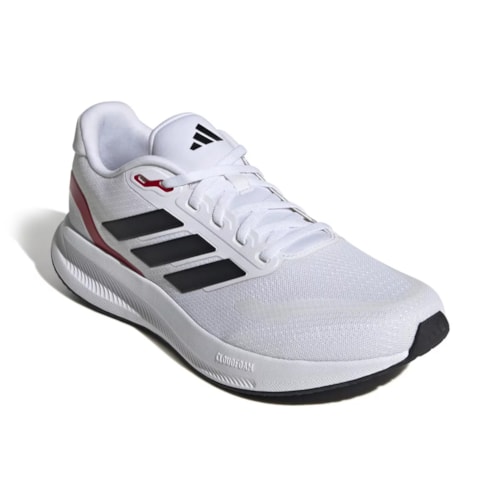 Tênis Adidas Masculino Runfalcon 5 + 3 Pares Meia Adidas Cano Médio Acolchoada Performance 