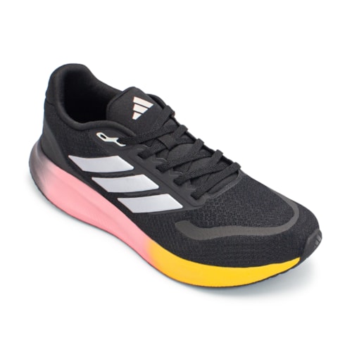 Tênis Adidas Masculino Runfalcon 5 + 3 Pares Meia Adidas Cano Médio Acolchoada Performance