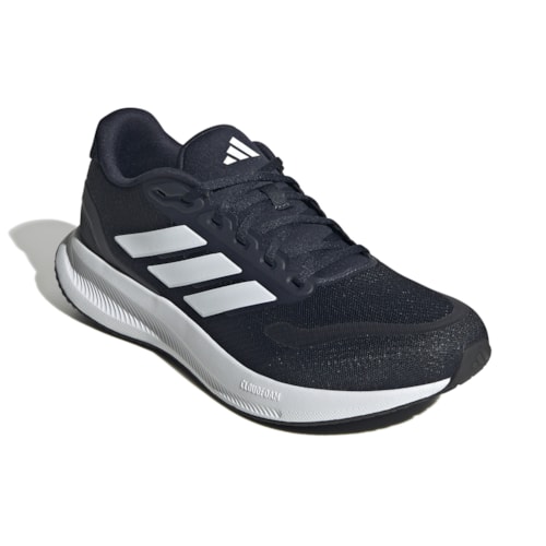 Tênis Adidas Masculino Runfalcon 5 + 3 Pares Meia Adidas Cano Médio Acolchoada Performance