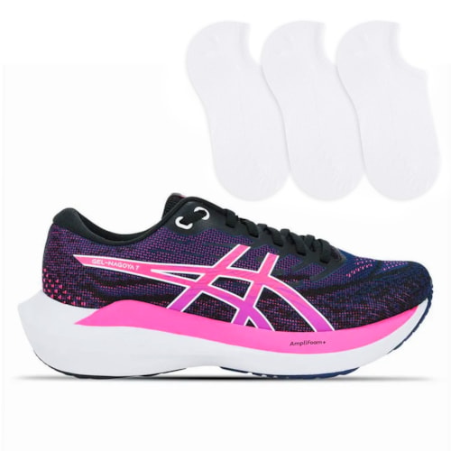 Tênis Asics Feminino Gel-Nagoya 7 Corrida + 3P de Meias 