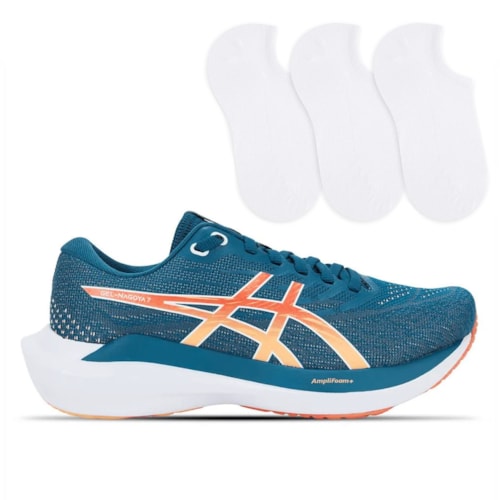 Tênis Asics Feminino Gel-Nagoya 7 Corrida + 3P de Meias 