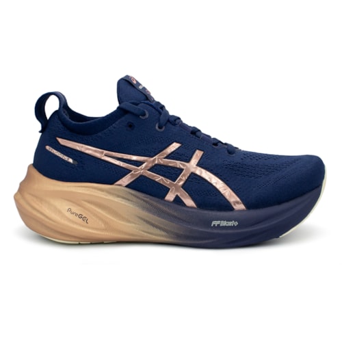 Tênis Asics Feminino Gel-Nimbus 26 Platinum Corrida