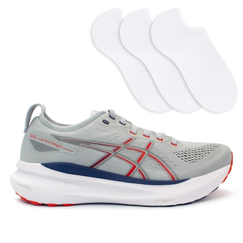 Tênis Asics Masculino Gel-Kayano 31 Corrida + 3P de Meias 