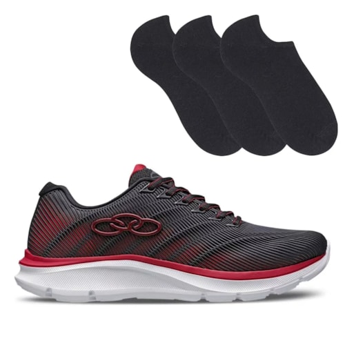 Tênis Olympikus Unissex Venum Treino + 3 Pares de Meia Color Sports Pt