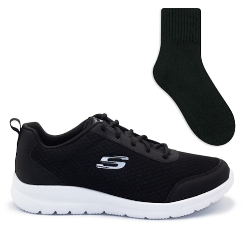 Tênis Skechers Masculino Bountiful-Be Kind Men Caminhada + Meia Color Sports