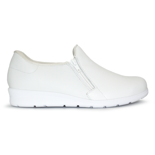 Tênis Usaflex Em Couro Slip On Zíper MM1801