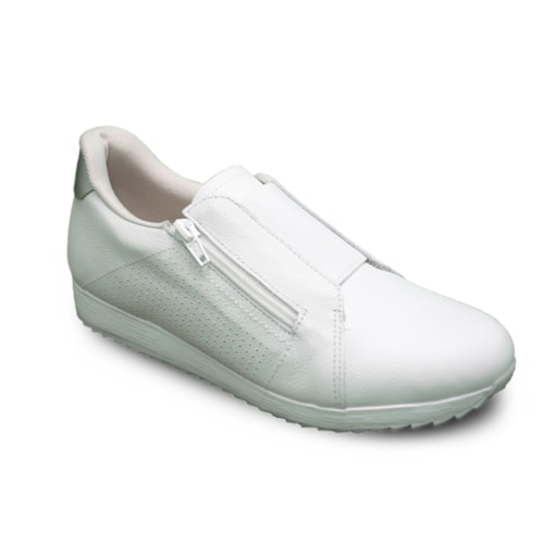 Tênis Usaflex Feminino Casual Couro Zíper AG3612