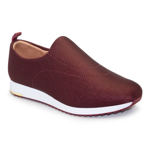 Tênis Usaflex Feminino Slip On Elastano V9103+2P de Meias Color Sports Sapatilha 9055