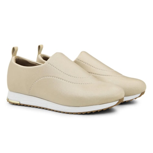 Tênis Usaflex Feminino Slip On Elastano V9103+2P de Meias Color Sports Sapatilha 9055